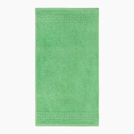 Terry towel with a border 70x140 cm, classic green, cotton 100%, 430g/m2-1