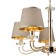 OLIMPIA chandelier, 5x40W E14, color gold
