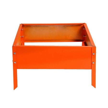 Galled flowerbed, 50 × 50 × 15 cm, orange, “quadro”, Greengo-7
