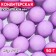 Confectionery sprinkling balls 14 mm, matte purple, 50 g
