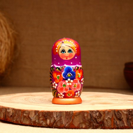 Matryoshka 5-doll "Sasha tulips", 10-11 cm-2