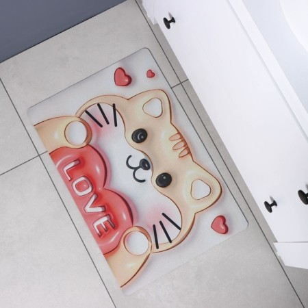 Love shares, diatomite rug, 40 × 60 cm-6