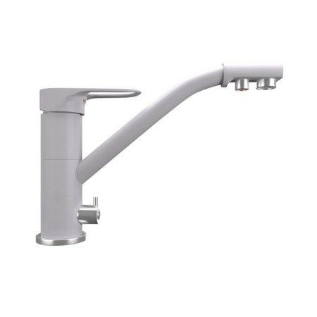 Mixer for the kitchen Ulgran Quartz UQ-010, with a tap for drinking water, color 04 platinum