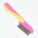 A set of animal combs, with long and short teeth, pink/blue