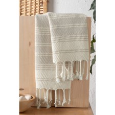 Set of Arya Home Zigzag, 480 g, size 38x68 cm, 2 pcs, 2 pcs, beige
