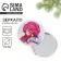 Pocket mirror "anime with a snake", diam. 7 cm