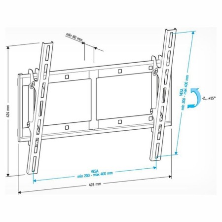 The bracket for LCD TV Holder LCD-T4609 27 "-75", 60 kg, distance from the wall 60mm.-1