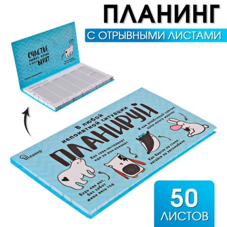 Planer with tear -off sheets "Plan in any incomprehensible situation"