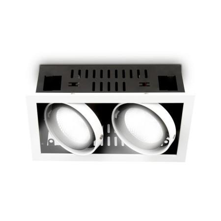Lamp built -in cardan Ambrella Techno Spot Office Tech T812 BK/CH 2*12W 4200K, 12W, LED, white, black color