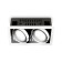 Lamp built -in cardan Ambrella Techno Spot Office Tech T812 BK/CH 2*12W 4200K, 12W, LED, white, black color