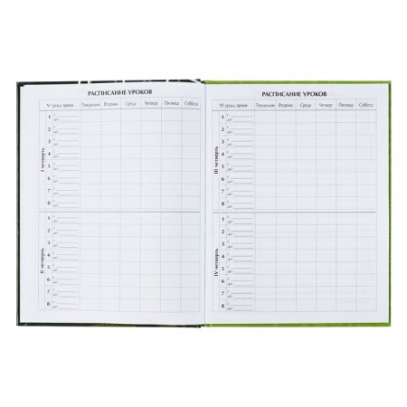 Universal diary for grades 1-11, "football", solid cover 7BC, glossy lamination, 40 sheets-7