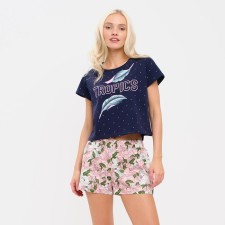 Female pajamas (T -shirt and shorts) KAFTAN 