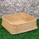 Trading tray, plywood, 40x40x13 cm, split vine
