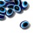 Bead "Eye" oval, 1.2 × 0.9 × 0.9, (set 10 pcs.), Blue color