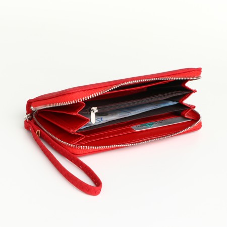 Women's wallet with lightning, red color-3
