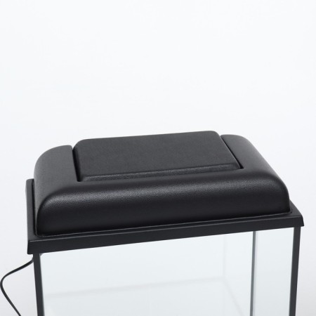Aquarium "rectangular" with a lid, 20 liters, 36 x 19 x 31.7 cm, black-3