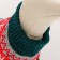 Sweater knitted with ornaments, size L (DS 26, OG 32-42, Osh 22-32 cm), Green