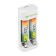 Charger GP E211 + 4 AA/AAA 2100/800 MAh, white batteries