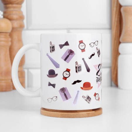 Sublimation mug "February 23. Gentlemen set", with application-1