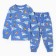 Pajamas for boys, blue color/sharks, height 92 cm
