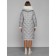 Coat insulated winter female, size 54, color light gray
