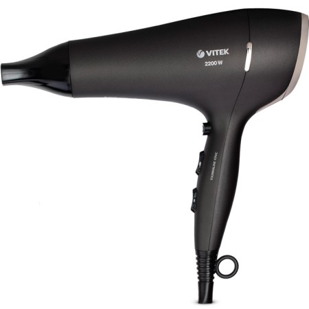 Feng Vitek VT-2533, 2200W, 3 modes, 2 speeds, 1 nozzle, holl. air, ioniz., cord 1.8m-1