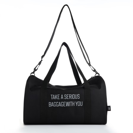 Road bag, textura, small size, black color