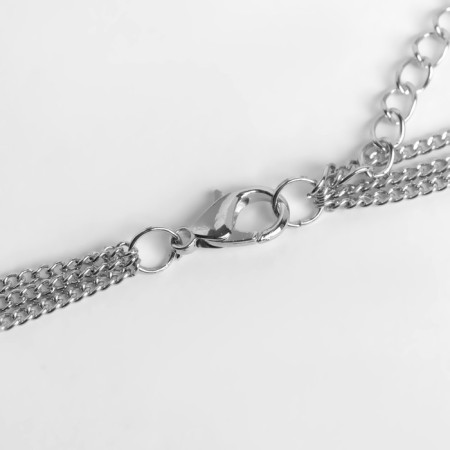Set 2 objects: earrings, “unison” beads with accuracy, black color in silver, 60 cm-2