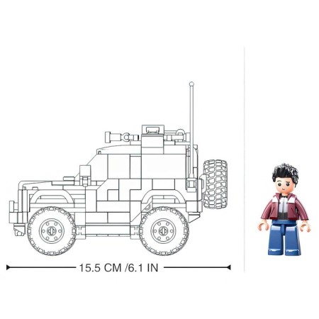 Designer SUV "Safari" Sluban Models, 302 details, 6+-1