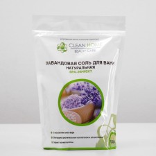 Лавандовая соль для ванн Clean home Beauty Care натуральная 1000 мл