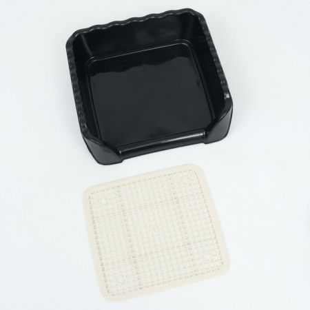 Tua for dogs with high sides and a removable mesh 38x36x11 cm, black-4