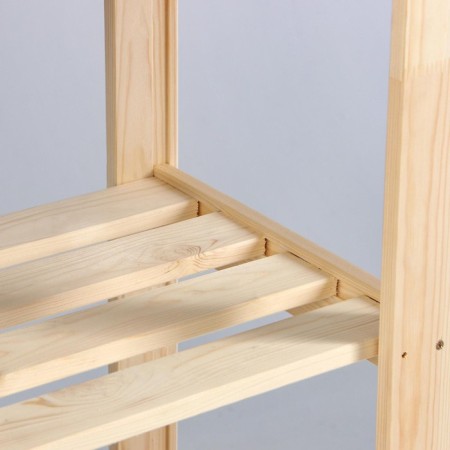 Wooden rack reinforced 150x64x37.5cm, 5 shelves-3