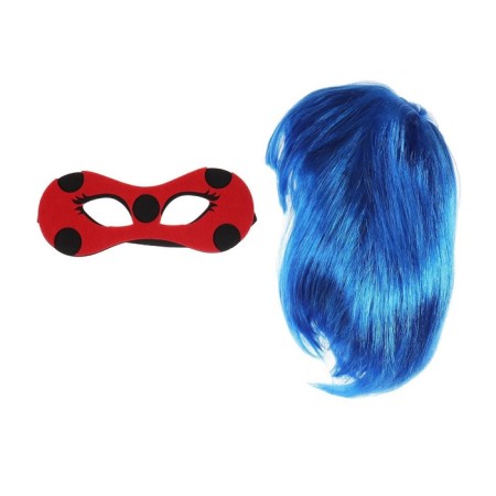Carnival set "lady" mask, wig-3