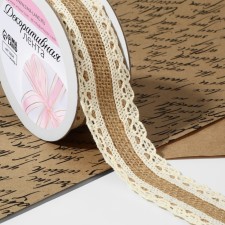 Ribbon from jute 