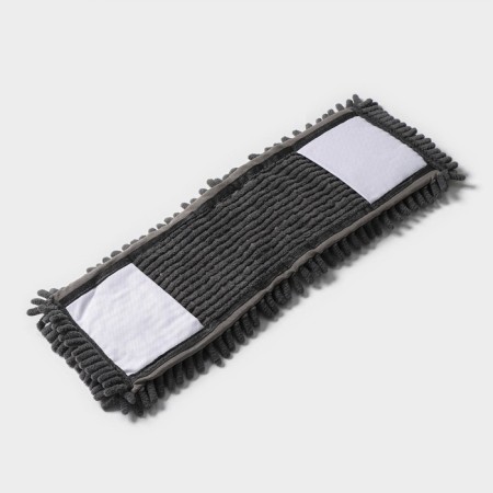 Nozzle for a flat mop of the share, 43 × 13 cm, microfiber booklies, color gray color-3