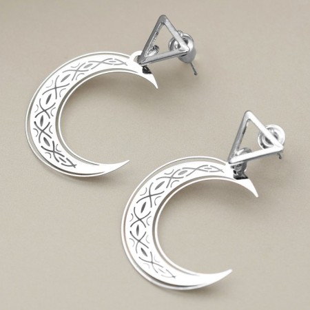 Earrings "Dream Girl", 2.5 x 4 cm-1