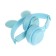 Wireless headphones Y08R, invoices, children's, BT 5.1, backlight, 400 mAh, blue