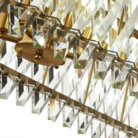 Suspension lamp ST LUCE. SL1170.303.12. Fabio. 12x40 W, E14, 100x35x29 cm, brass color-11