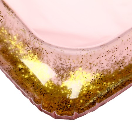 Inflatable sandbox with sparkles, 60x45 cm, pink color-5