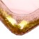 Inflatable sandbox with sparkles, 60x45 cm, pink color