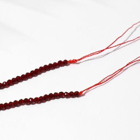 Beads on threads ball №2 The faceted "spinel" for grenades, 37 cm-2