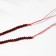 Beads on threads ball №2 The faceted "spinel" for grenades, 37 cm