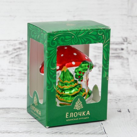 Hand-tree Christmas tree toy "House-Gribok" 7.4 cm-1