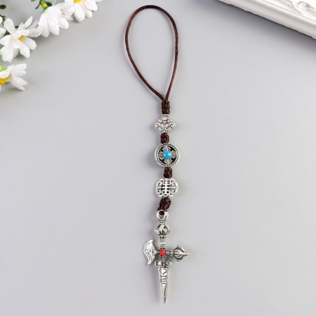Suspension Metal "Dagger-Cross" 12.3x3.5x1.4 cm-2