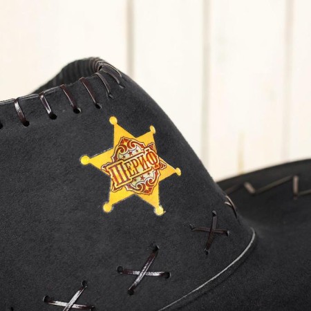 Cowboy Hat "Sheriff", district. 56-58, black color-2