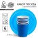 Set of paper dishes is disposable: 6 plates, 6 glasses, blue color