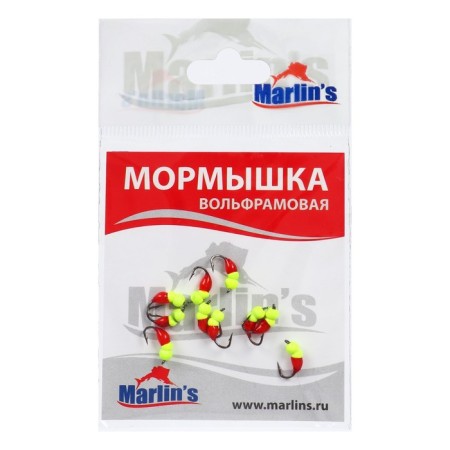 Mormyshka Wolfram Marlin’s Murash No. 1, 3 mm, 0.3 g, color lemon, 10 pcs.-1