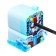 Mechanical sharpener with container, blue robot