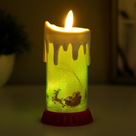 Spinker "Frosty candle" Led RGB from batteries LR44 6x6x10 cm Risalux-5