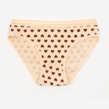 Panties female slips, beige color, rr 42-44